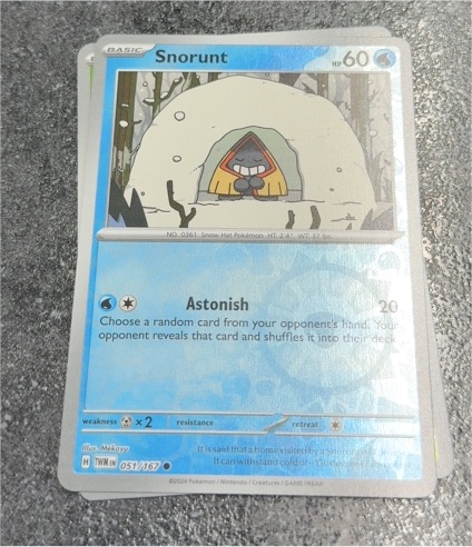 2024 Pokémon SV06 Twilight Masquerade #051 Snorunt — front