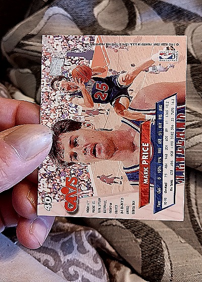 1993-94 Fleer Ultra #40 Mark Price — back