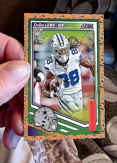 2025 Panini Score-A-Treat Football Pumpkin #137 CeeDee Lamb — front