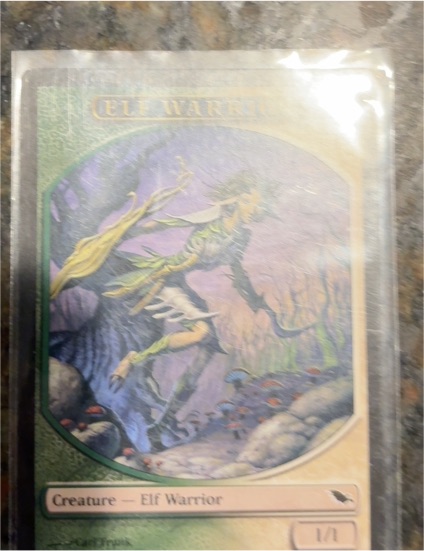 Magic: The Gathering Elf Warrior Token — front