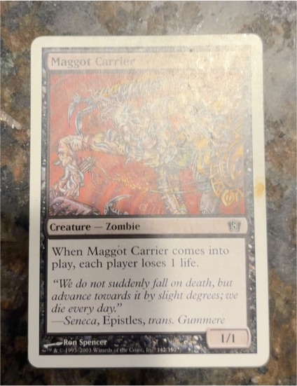 2003 Magic: The Gathering 8th Edition #142 Maggot Carrier — front