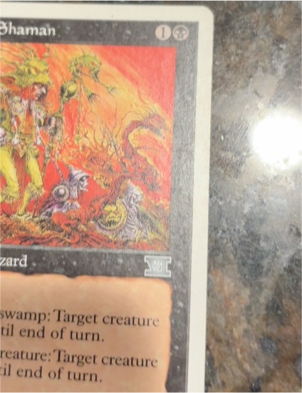 1996 Magic: The Gathering Blighted Shaman — front