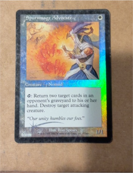 2002 Magic: The Gathering Onslaught #214 Spurnmage Advocate — front