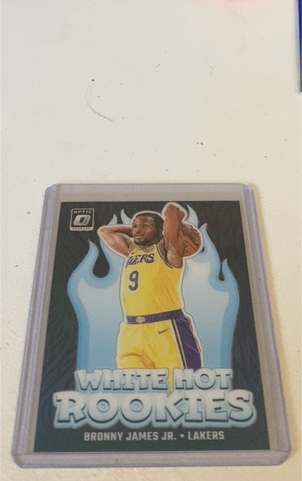 2022 Donruss Optic White Hot Rookies #Bronny James Jr. — front