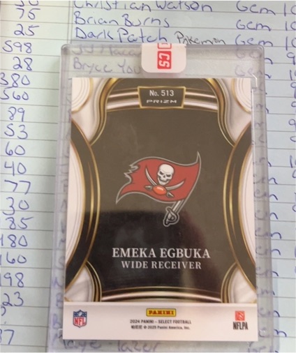 2024 Panini Select Prizm #513 Emeka Egbuka — front