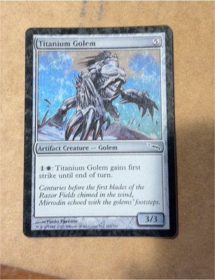 2003 Magic: The Gathering Mirrodin #263 Titanium Golem — front