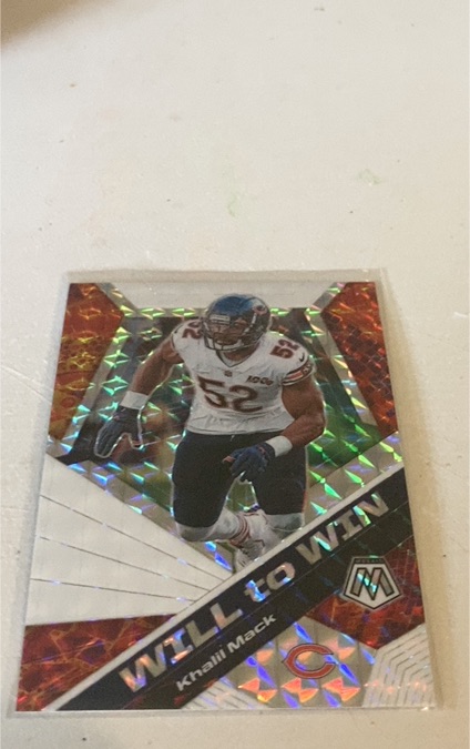 2020 Panini Mosaic Will To Win #WW11 Khalil Mack — front