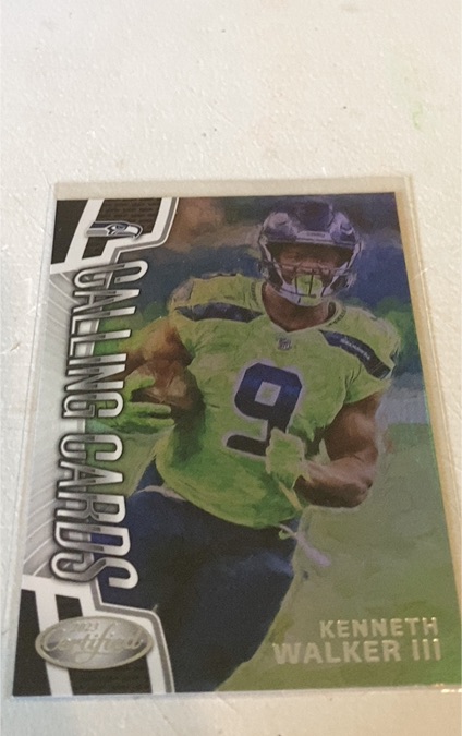 2023 Panini Certified #CALL-10 Kenneth Walker III Calling Cards — front
