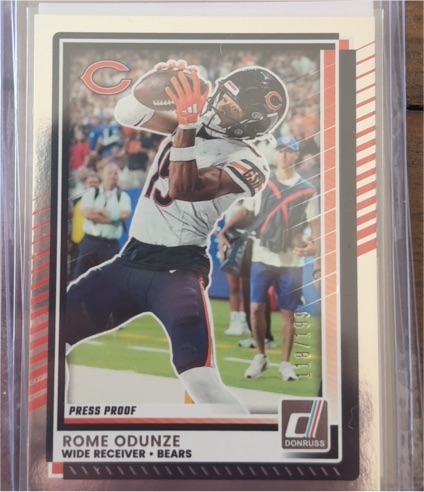 2025 Donruss #222 Rome Odunze — front