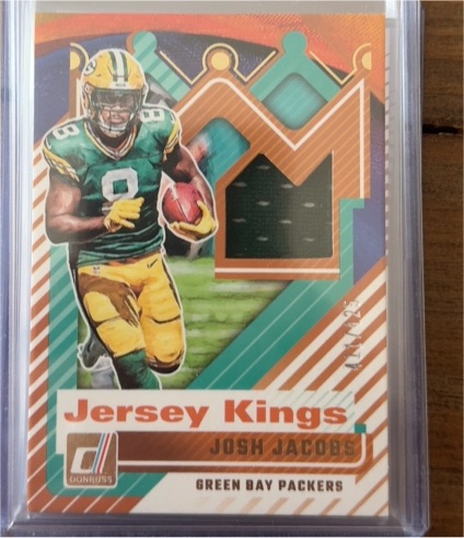 2025 Donruss Jersey Kings #JK-JAC Josh Jacobs — front