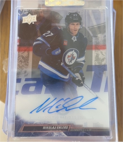 2024-25 Upper Deck Clear Cut #CC-NE Nikolaj Ehlers — front