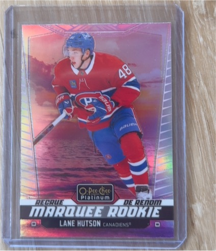 2024-25 O-Pee-Chee Platinum #234 Lane Hutson Marquee Rookie — front