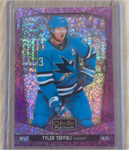 2024-25 O-Pee-Chee Platinum #73 Tyler Toffoli Violet Pixels — front