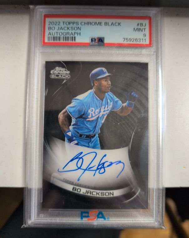 2022 Topps Chrome Black #BJ Bo Jackson Autograph — front