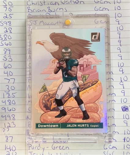 2023 Donruss Downtown Jalen Hurts — front
