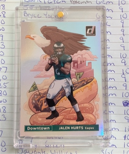 2024 Donruss Downtown #DT-2 Jalen Hurts — front