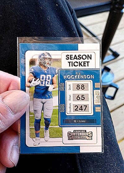 2021 Panini Contenders #33 T.J. Hockenson — front