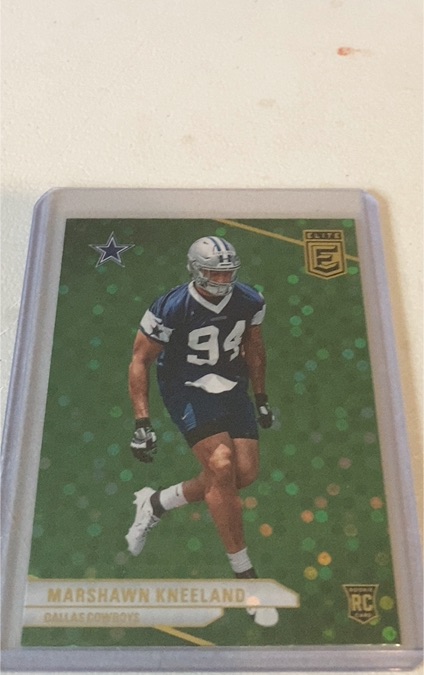 2024 Panini Donruss Elite #RC Marshawn Kneeland Green Disco — front
