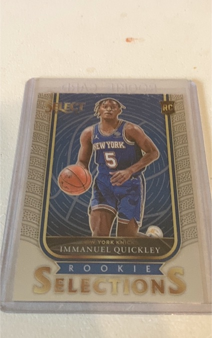 2020-21 Panini Select Rookie Selections #22 Immanuel Quickley RC Knicks — front