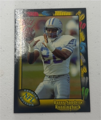 1991 Wild Card Premier Edition #89 Barry Sanders — front