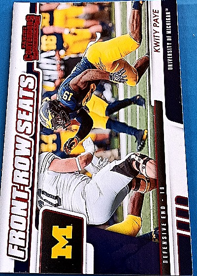2021 Panini Contenders Draft Picks Front Row Seats #36 Kwity Paye — front