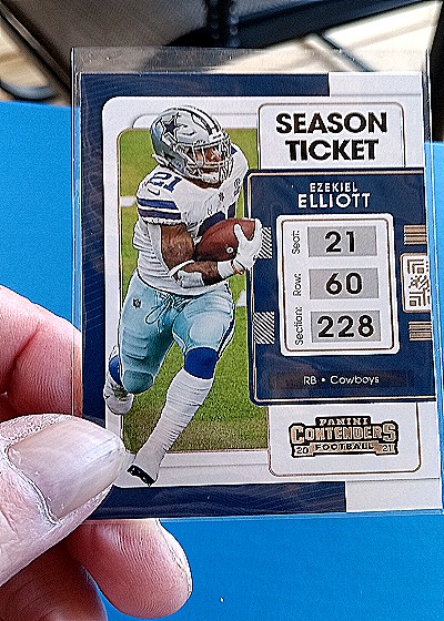 2021 Panini Contenders #26 Ezekiel Elliott — front