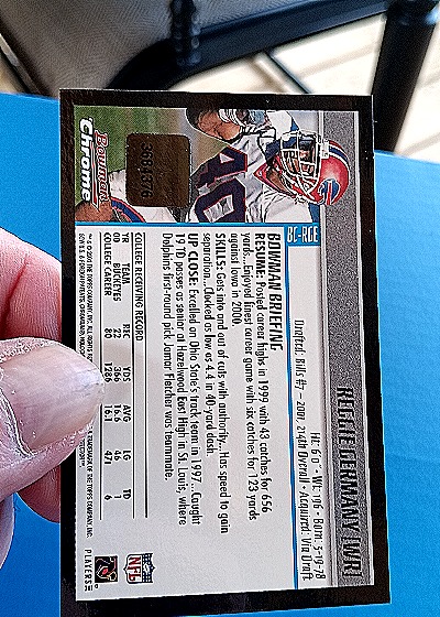 2001 Bowman Chrome #BC-RGE Reggie Germany — back