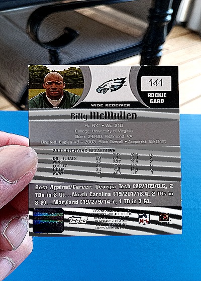 2003 Bowman's Best #141 Billy McMullen Certified Autograph Issue Rookie Card — back