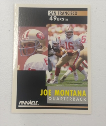 1991 Pinnacle #66 Joe Montana — front