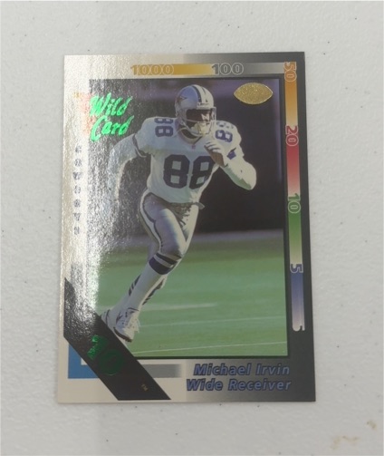 1992 Wild Card #162 Michael Irvin — front