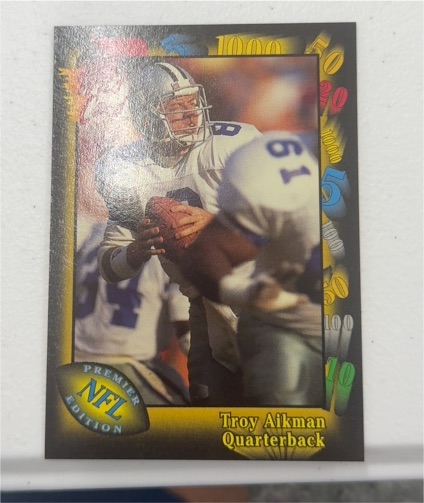 1991 Wild Card #68 Troy Aikman — front