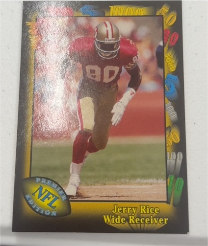 1991 Wild Card #73 Jerry Rice — front