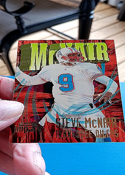 1997 SkyBox Impact #9 Steve McNair — front