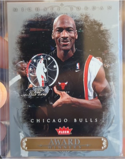2007-08 Fleer #AW18 Michael Jordan Award Winners — front