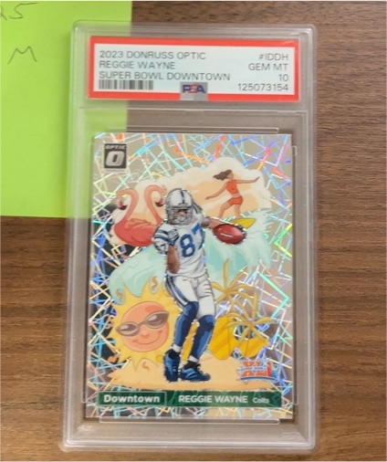 2023 Donruss Optic #SBD-DH Reggie Wayne Super Bowl Downtown — front