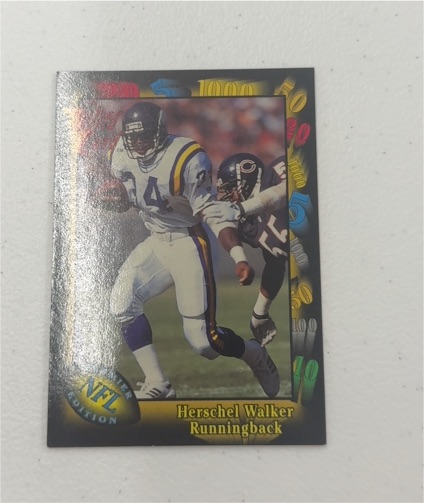 1991 Wild Card #112 Herschel Walker — front