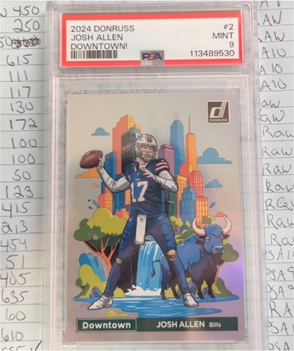 2024 Panini Donruss #2 Josh Allen Downtown! — front