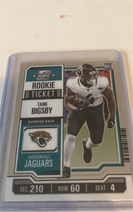 2023 Panini Contenders Optic Rookie Ticket #92 Tank Bigsby — front