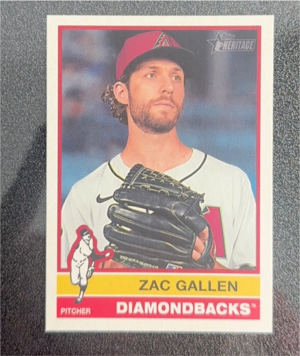 2025 Topps Heritage #450 Zac Gallen — front