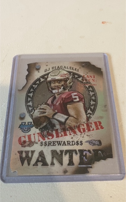 2024 Bowman University #GB-9 DJ Uiagalelei Rookie Gunslingers Florida State — front