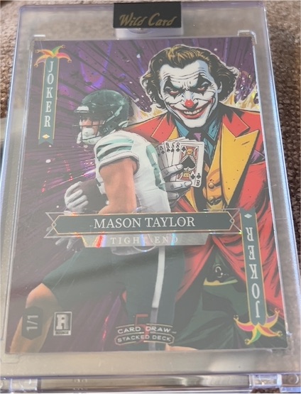 2025 Wild Card Joker #1/1 Mason Taylor — front
