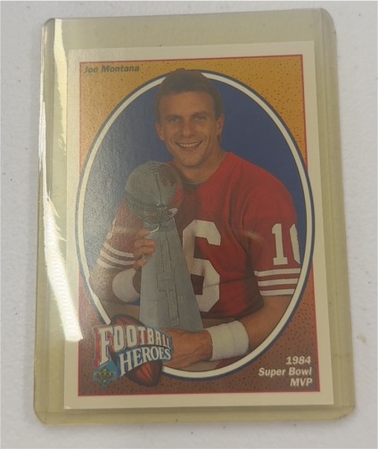 1991 Upper Deck Football Heroes #3 Joe Montana — front