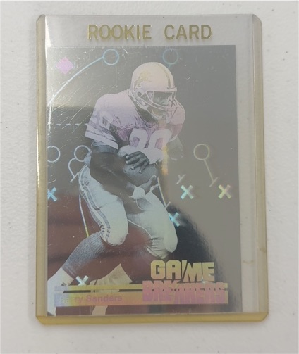 1991 Upper Deck Game Breakers Hologram #GB1 Barry Sanders — front