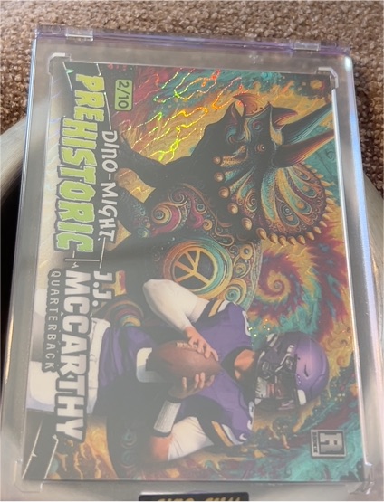 2024 Wild Card Dino-Might Prehistoric #2/10 J.J. McCarthy — front