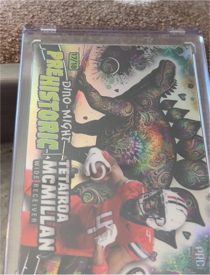 2024 Wild Card Prehistoric Dino-Might Tetairoa McMillan #7/18 — front