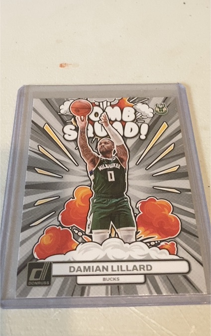 2023-24 Panini Donruss #12 Damian Lillard Bomb Squad — front