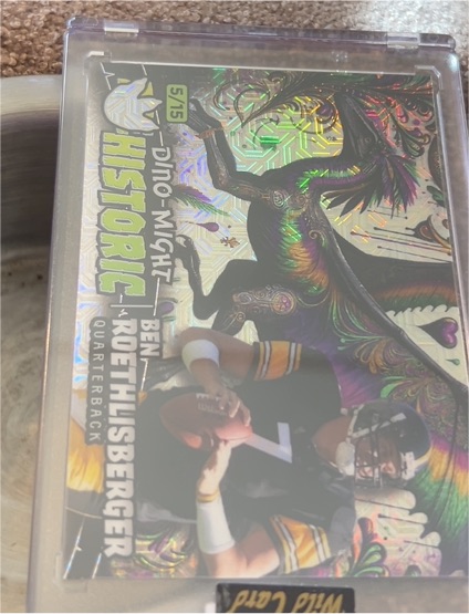 2024 Wild Card Prehistoric Dino-Might #5/15 Ben Roethlisberger — front