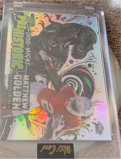 2024 Wild Card Dino-Might Prehistoric #7 Matthew Golden — front