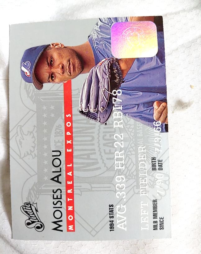 1995 Donruss Studio #35 Moises Alou — front