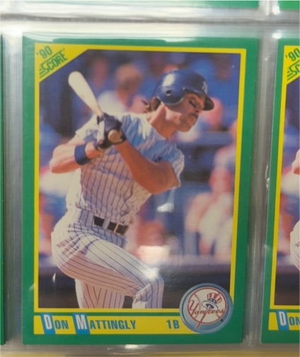 1990 Score #1 Don Mattingly — front
